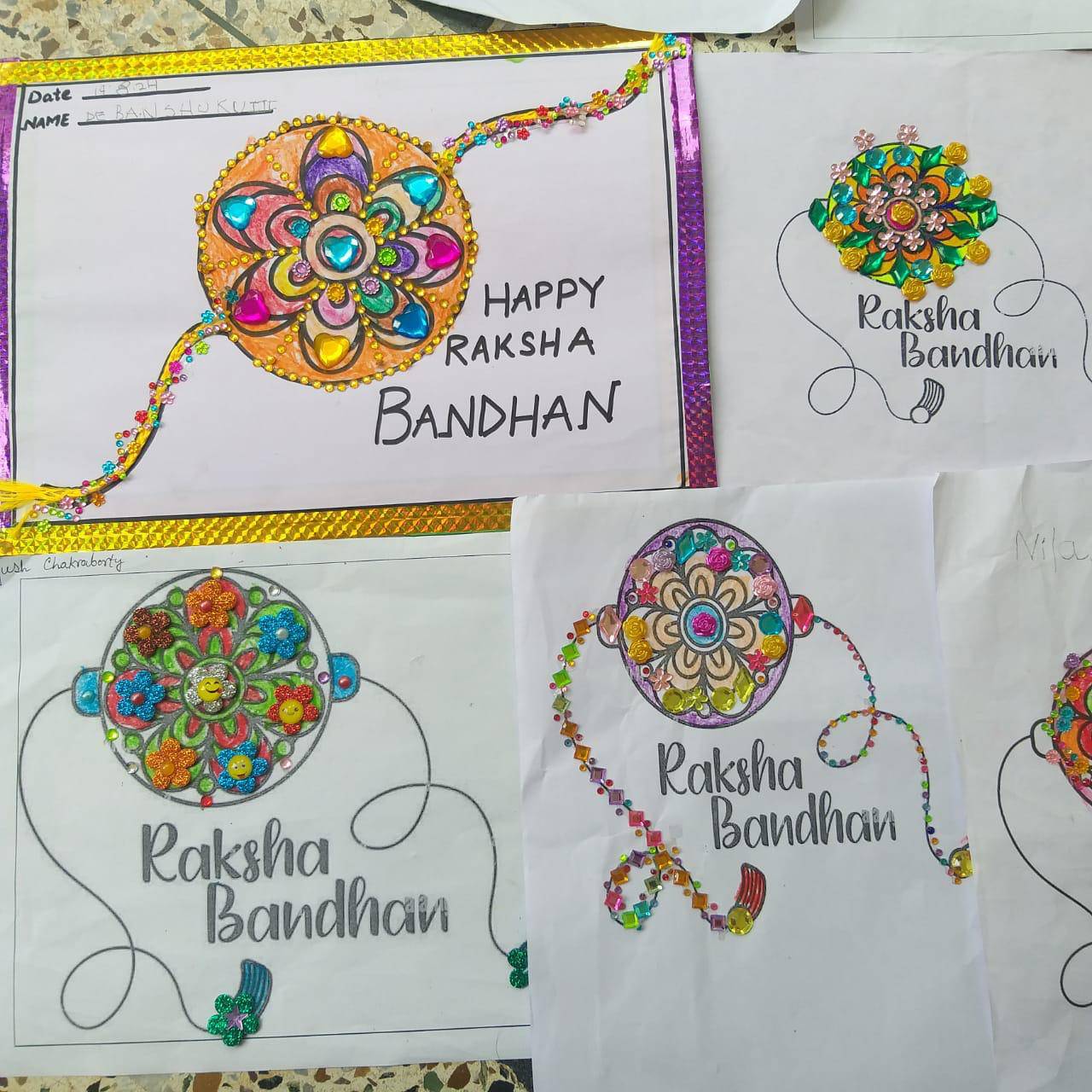 Rakhi Designing Craft Activity